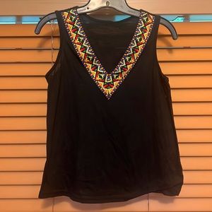 Black Rainbow color tank top